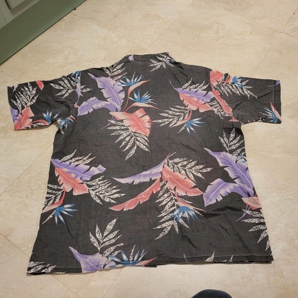 VTG Lee Mens Size L Large Hawaii Aloha Hawaiian Button Up T Shirt USA Made - Picture 7 of 7